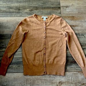 Banana Republic Merino Wool long sleeve tan cardigan size S